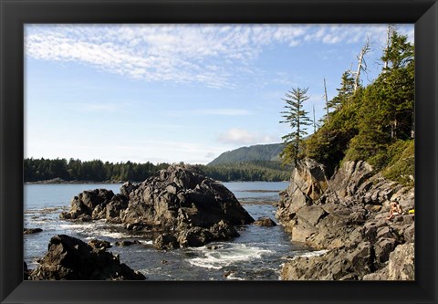 Framed Outcrop, Hot Springs Cove, Vancouver Island, British Columbia Print