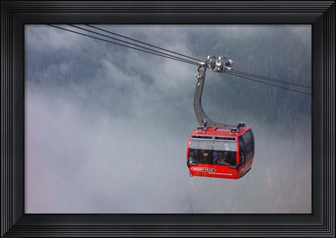 Framed British Columbia, Whistler, Skiing Gondola Print