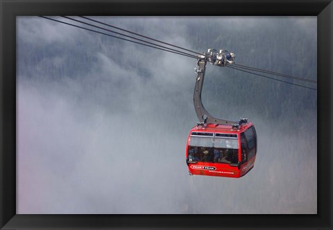 Framed British Columbia, Whistler, Skiing Gondola Print