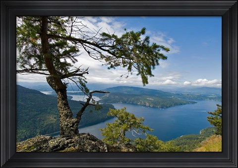 Framed Strait of Georgia, Salt Spring Isl, British Columbia Print