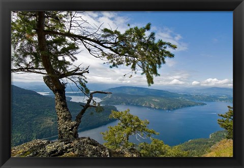 Framed Strait of Georgia, Salt Spring Isl, British Columbia Print