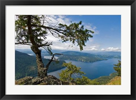 Framed Strait of Georgia, Salt Spring Isl, British Columbia Print