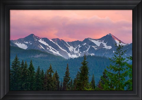 Framed Cascade Range, Manning Park, British Columbia Print