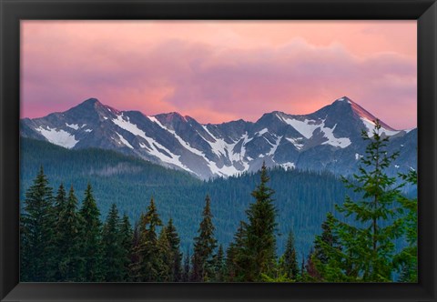 Framed Cascade Range, Manning Park, British Columbia Print
