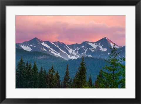 Framed Cascade Range, Manning Park, British Columbia Print