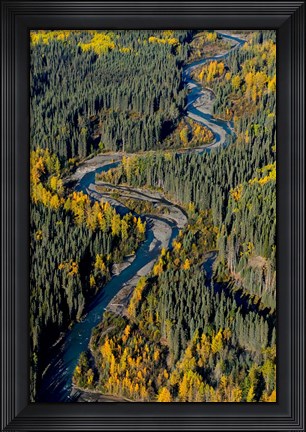 Framed Todagin Creek, River, South Slope, British Columbia Print