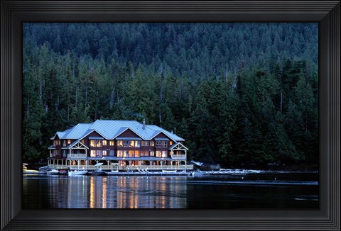 Framed King Pacifci Lodge, British Columbia, Canda Print