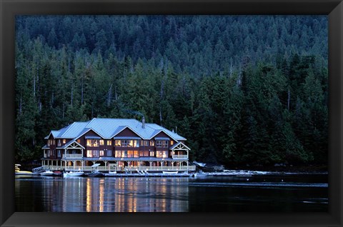 Framed King Pacifci Lodge, British Columbia, Canda Print