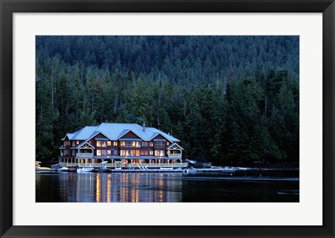 Framed King Pacifci Lodge, British Columbia, Canda Print