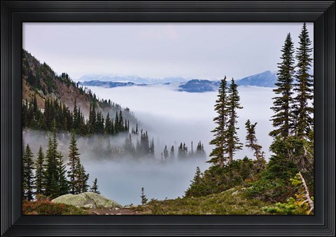 Framed British Columbia, Whistler Mountain, Clouds Print