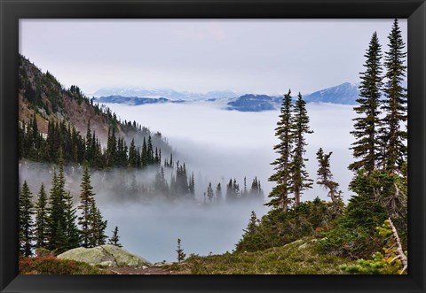 Framed British Columbia, Whistler Mountain, Clouds Print