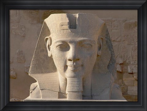 Framed Ramesses II, New Kingdom, Temple of Luxor, Egypt Print