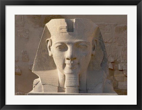 Framed Ramesses II, New Kingdom, Temple of Luxor, Egypt Print