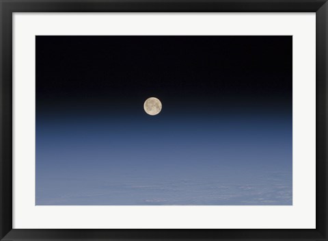 Framed Atmosphere of the Moon and Earth Print