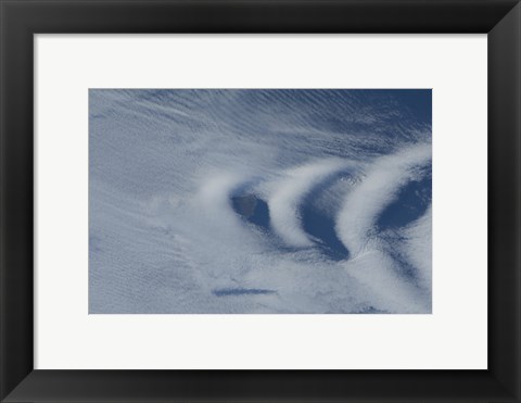 Framed Wave clouds Near Ile Aux Cochons Print