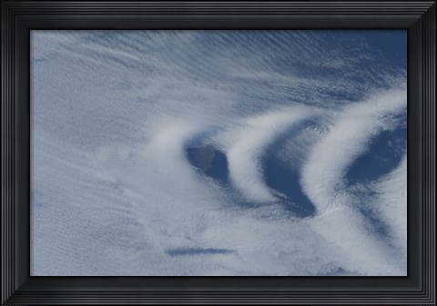 Framed Wave clouds Near Ile Aux Cochons Print