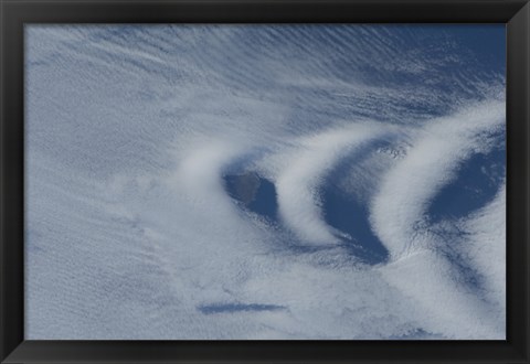 Framed Wave clouds Near Ile Aux Cochons Print