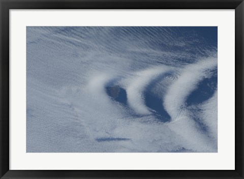 Framed Wave clouds Near Ile Aux Cochons Print