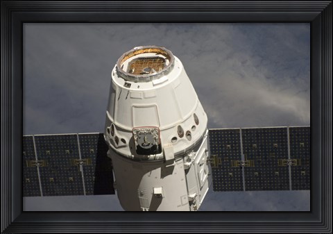 Framed SpaceX Dragon Commercial Cargo Craft Print