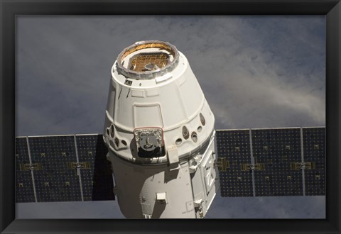 Framed SpaceX Dragon Commercial Cargo Craft Print