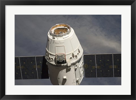 Framed SpaceX Dragon Commercial Cargo Craft Print