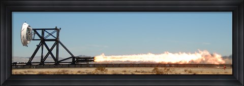 Framed Trial Run on a Rocket Sled test Rixture Powered by Rockets Print
