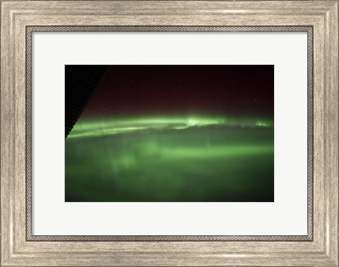 Framed Aurora Borealis as Viewed onboard the International Space Station Print