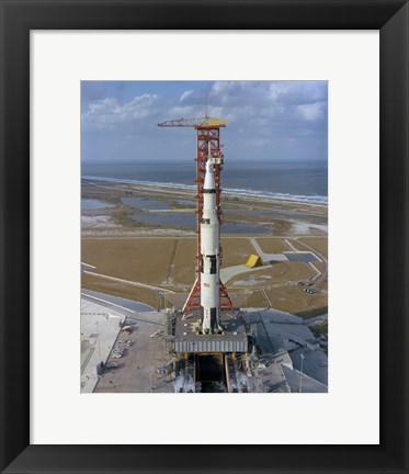 Framed High Angle View of the Apollo 4 Spacecraft on the Launch Pad Print