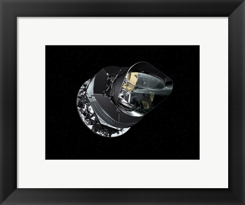 Framed Artist&#39;s Concept of the Planck Spacecraft Print