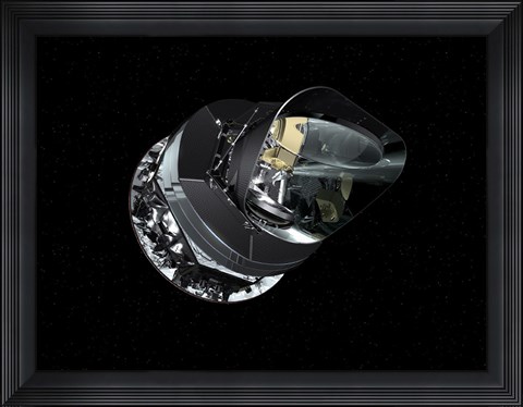 Framed Artist&#39;s Concept of the Planck Spacecraft Print
