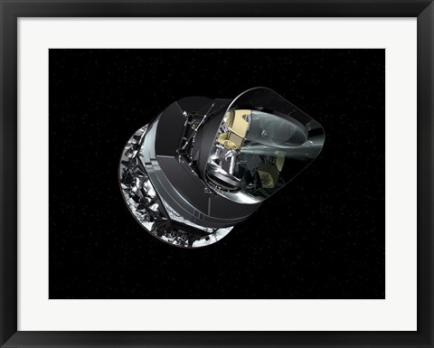 Framed Artist&#39;s Concept of the Planck Spacecraft Print