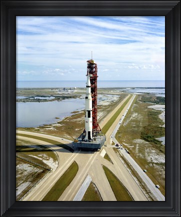 Framed High Angle View  of the Apollo 14 Space Vehicle Print