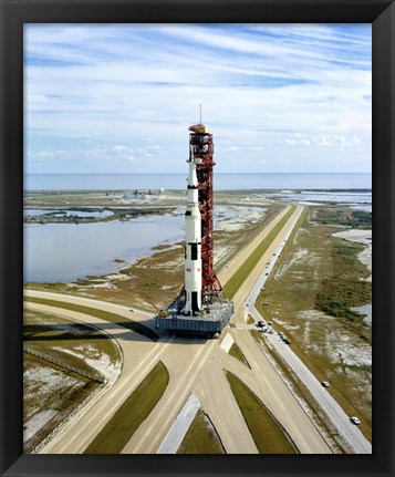 Framed High Angle View  of the Apollo 14 Space Vehicle Print