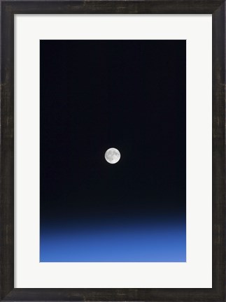 Framed Moon and Earth&#39;s Atmosphere Print