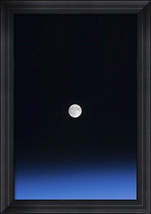 Framed Moon and Earth&#39;s Atmosphere Print