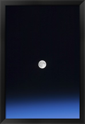 Framed Moon and Earth&#39;s Atmosphere Print