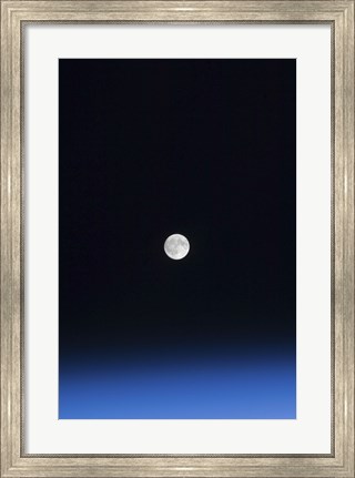 Framed Moon and Earth&#39;s Atmosphere Print