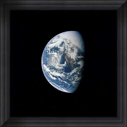 Framed View of Earth taken from the Apollo 13 Spacecraft Print