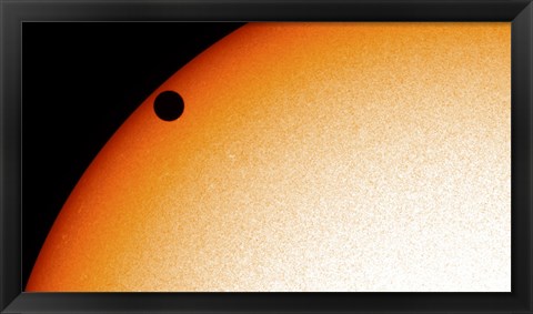 Framed Venus Transit across the Sun 2012 Print