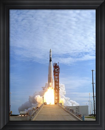 Framed Atlas Agena Target Vehicle Liftoff for Gemini 11, Cape Canaveral, Florida Print