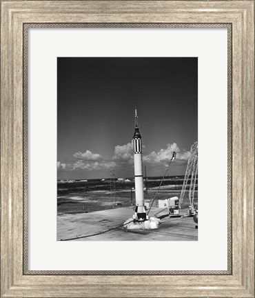 Framed Launching of the Mercury-Redstone 3 Rocket from Cape Canaveral, Florida Print