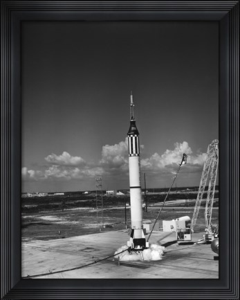 Framed Launching of the Mercury-Redstone 3 Rocket from Cape Canaveral, Florida Print