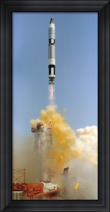 Framed Gemini-Titan 4 Spaceflight Launches from Cape Canaveral, Florida Print
