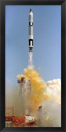 Framed Gemini-Titan 4 Spaceflight Launches from Cape Canaveral, Florida Print