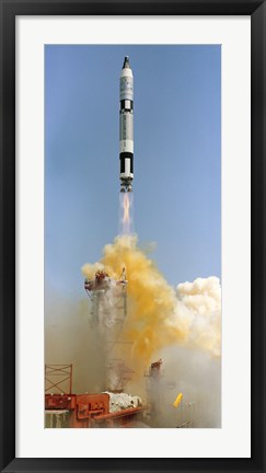 Framed Gemini-Titan 4 Spaceflight Launches from Cape Canaveral, Florida Print