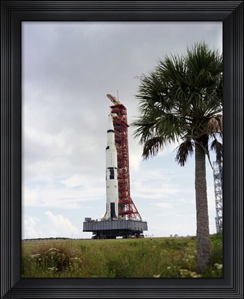 Framed Apollo 4 and its Mobile Launch Tower Print