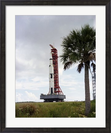Framed Apollo 4 and its Mobile Launch Tower Print