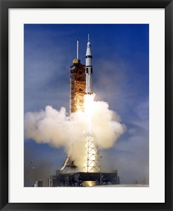 Framed Liftoff of the Saturn IB launch Vehicle Print