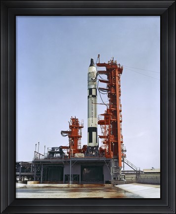 Framed Gemini 5 Spacecraft on its Launch Pad Print