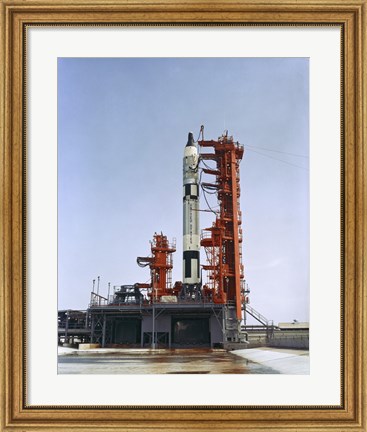 Framed Gemini 5 Spacecraft on its Launch Pad Print